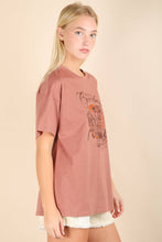 Load image into Gallery viewer, NT12203-Oversized Cowboy Graphic Screen Print Knit Top
