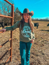 Load image into Gallery viewer, SUPPORT LOCAL FARMERS SWEATSHIRT
