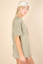 Load image into Gallery viewer, NT12203-Oversized Cowboy Graphic Screen Print Knit Top
