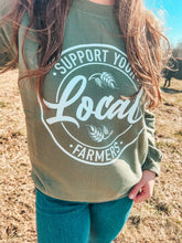 Load image into Gallery viewer, SUPPORT LOCAL FARMERS SWEATSHIRT
