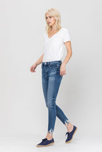 Load image into Gallery viewer, High Rise Ankle Skinny Hem Detail
