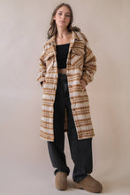Load image into Gallery viewer, NJ90325-Aztec &amp; Plaid Printed Shacket Jacket Coat
