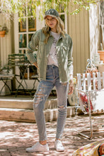 Load image into Gallery viewer, 30167J - Twill Ripped Distressed Jacket
