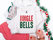 Load image into Gallery viewer, Jingle Bells Green &amp; Red Graphic Tee and Sweatshirt
