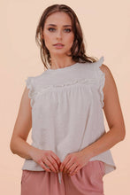 Load image into Gallery viewer, Ruffle Detail Solid Knit Top
