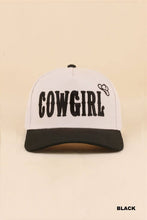 Load image into Gallery viewer, Cowgirl Two Tone Snapback Hat
