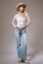 Load image into Gallery viewer, 36698T - Mesh Graphic Long Sleeve Mock Neck Top
