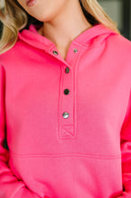 Load image into Gallery viewer, A Million Different Reasons Hooded Pullover in Fuchsia
