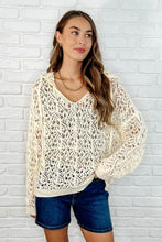 Load image into Gallery viewer, Bohemian Breeze Hooded Layering Top in Natural

