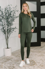 Load image into Gallery viewer, Get Me Cozy Set in Dark Olive
