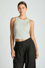 Load image into Gallery viewer, Ribbed Crop Bra Tank
