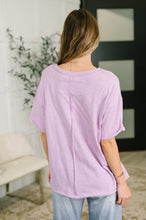 Load image into Gallery viewer, Just Like That Relaxed Heather Tee in Lilac
