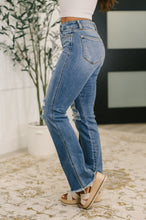Load image into Gallery viewer, Maureen High Rise Distressed Bootcut Jeans
