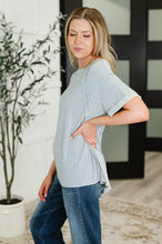Load image into Gallery viewer, Sunday's Bestie Mineral Wash Top in Light Grey
