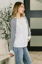 Load image into Gallery viewer, That's What I Like Raglan Patchwork Long Sleeve Top
