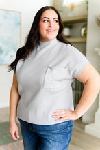 Load image into Gallery viewer, This Little Life Mock Neck Short Sleeve Sweater in Grey
