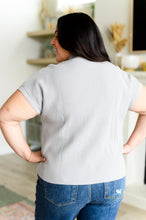 Load image into Gallery viewer, This Little Life Mock Neck Short Sleeve Sweater in Grey
