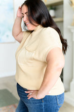 Load image into Gallery viewer, This Little Life Mock Neck Short Sleeve Sweater in Oatmeal
