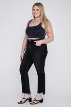 Load image into Gallery viewer, Plus Size High Rise Crop Flare Jeans
