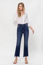 Load image into Gallery viewer, High Rise Distressed Hem Kick Flare Jeans
