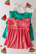 Load image into Gallery viewer, Ruffle Detail Solid Knit Top
