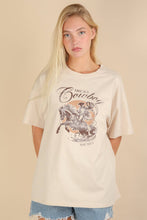 Load image into Gallery viewer, NT12203-Oversized Cowboy Graphic Screen Print Knit Top
