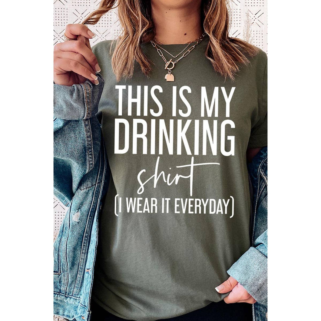 THIS IS MY DRINKING SHIRT UNISEX SHORT SLEEVE