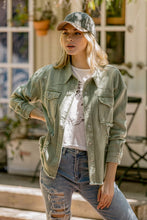 Load image into Gallery viewer, 30167J - Twill Ripped Distressed Jacket
