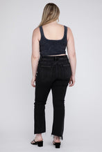 Load image into Gallery viewer, Plus Size High Rise Crop Flare Jeans
