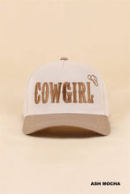 Load image into Gallery viewer, Cowgirl Two Tone Snapback Hat
