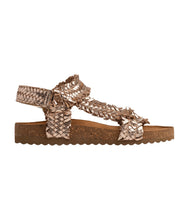 Load image into Gallery viewer, River Dance Woven Sandal in Champagne

