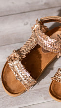 Load image into Gallery viewer, River Dance Woven Sandal in Champagne
