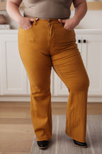 Load image into Gallery viewer, Melinda High Rise Control Top Flare Jeans in Marigold
